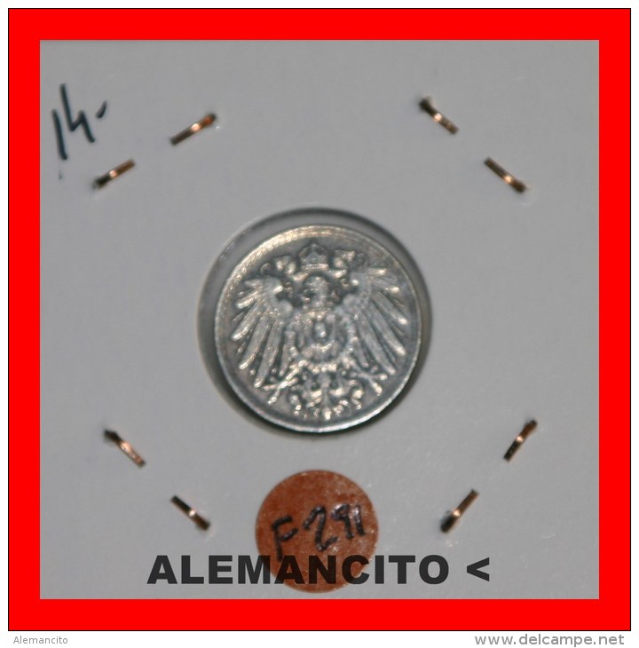 ALEMANIA - IMPERIO 5-Pfn. DEUTSCHES REICH AÑO 1915 - 5 Pfennig