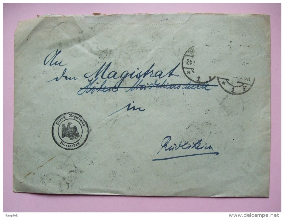 GERMANY INFLATION COVER WIESBADEN MULTI-STAMPED DATED JUNE 1923 - Storia Postale