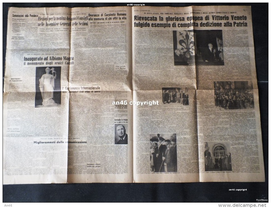 LOTTO DI 1 NUMERO DEL GIORNALE:"ITALIA OGGI"DEL 1956-GIORNALE DEI COMBATTENTI E DEI REDUCI--VEDI SCAN- - Altri & Non Classificati