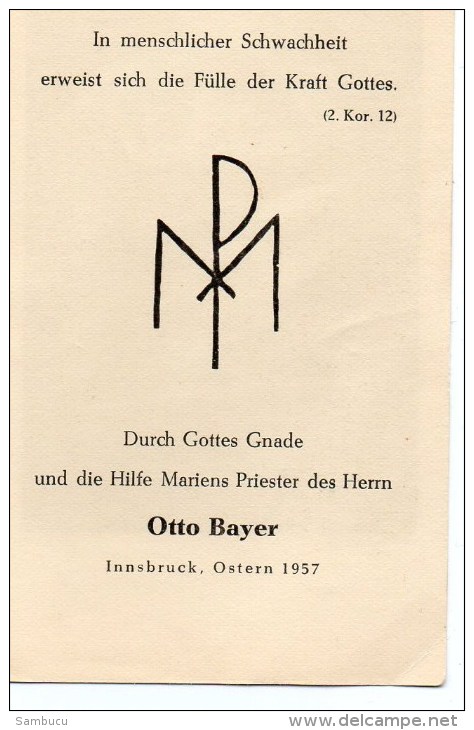 Grabtuch Von Turin - Beichtbild Ostern Innsbruck 1957 - Religion &  Esoterik