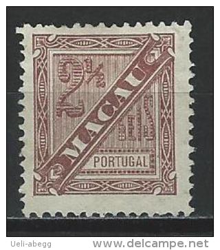 Macao Mi 46A, Perf 11 3/4 (*) No Gum - Unused Stamps