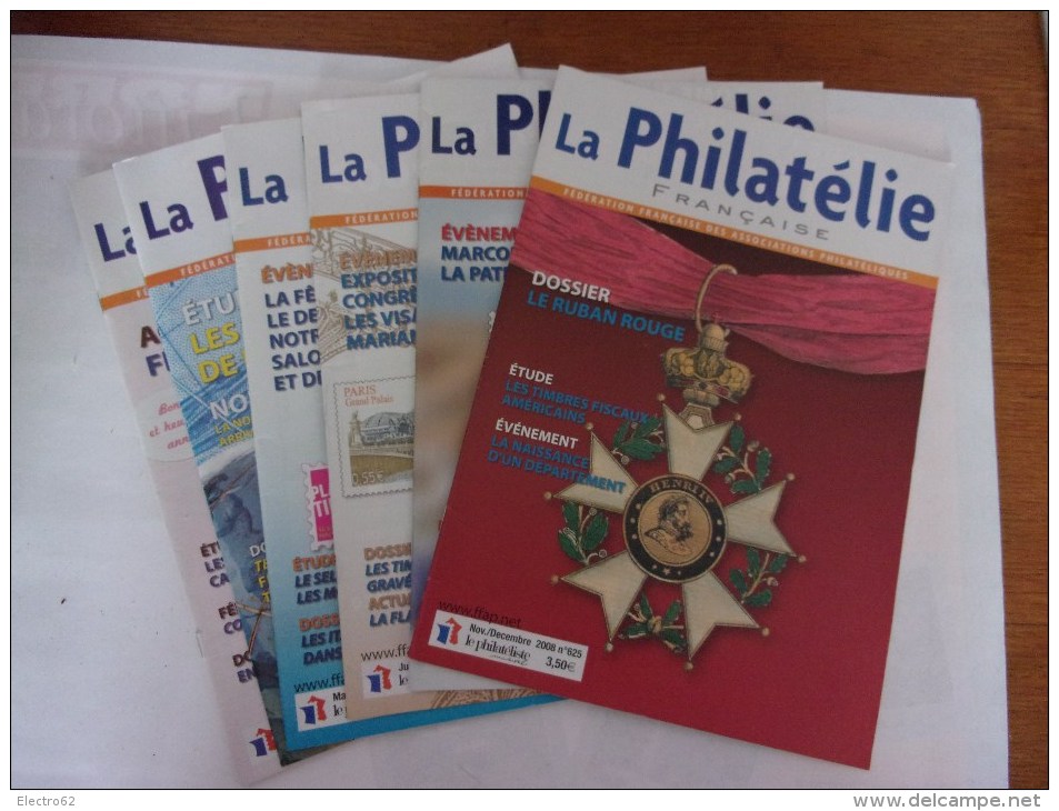 La Philatélie Française, 6 Revues Année 2008 - Français (àpd. 1941)