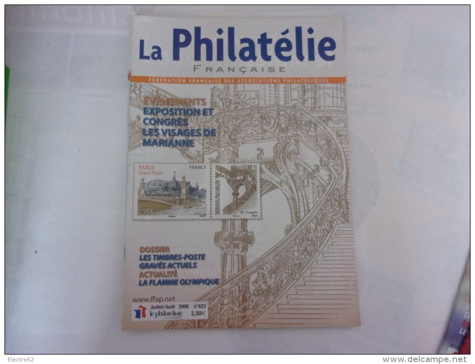 la philatélie Française, 6 revues année 2008