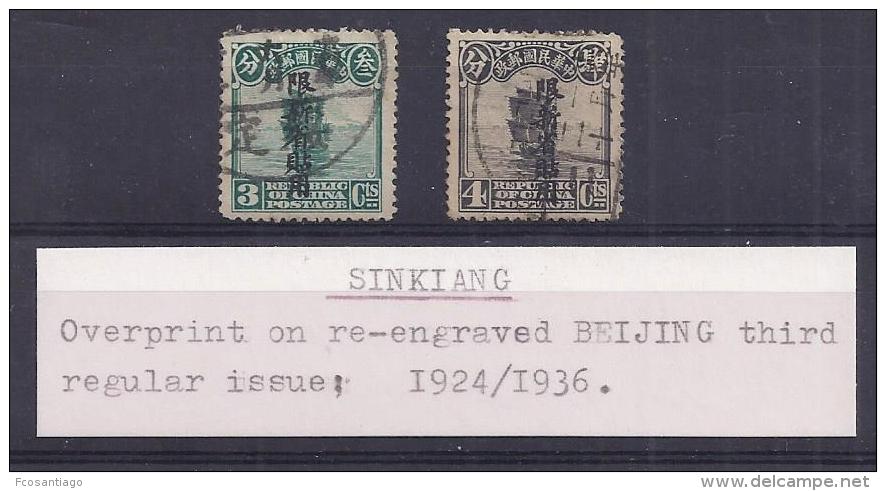 CHINA - SINKIANG 1924/36 ¡MUY RAROS! - Sinkiang 1915-49