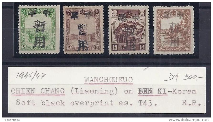 CHINA - MANCHURIA 1945/47 ¡MUY RAROS! - 1932-45 Manchuria (Manchukuo)