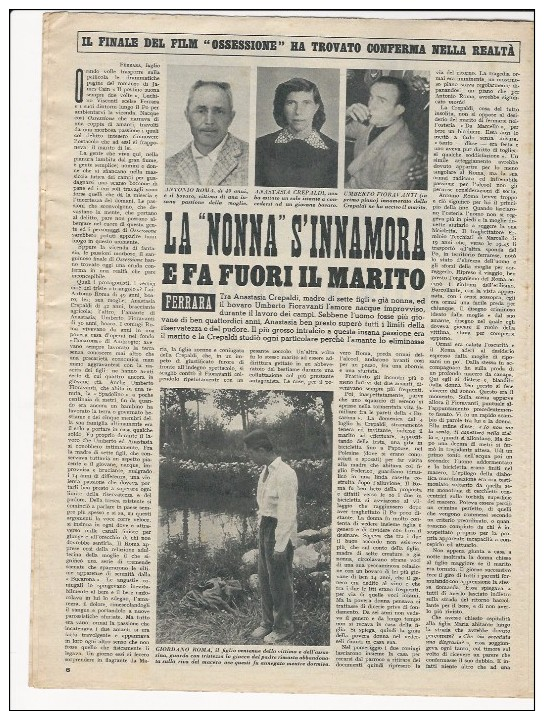 1954 Tragici Fatti Di Sangue A AIROLA Benevento LENTINI Siracusa CALASETTA Carbonia-Iglesias Sardegna FERRARA  Etc. - Other & Unclassified