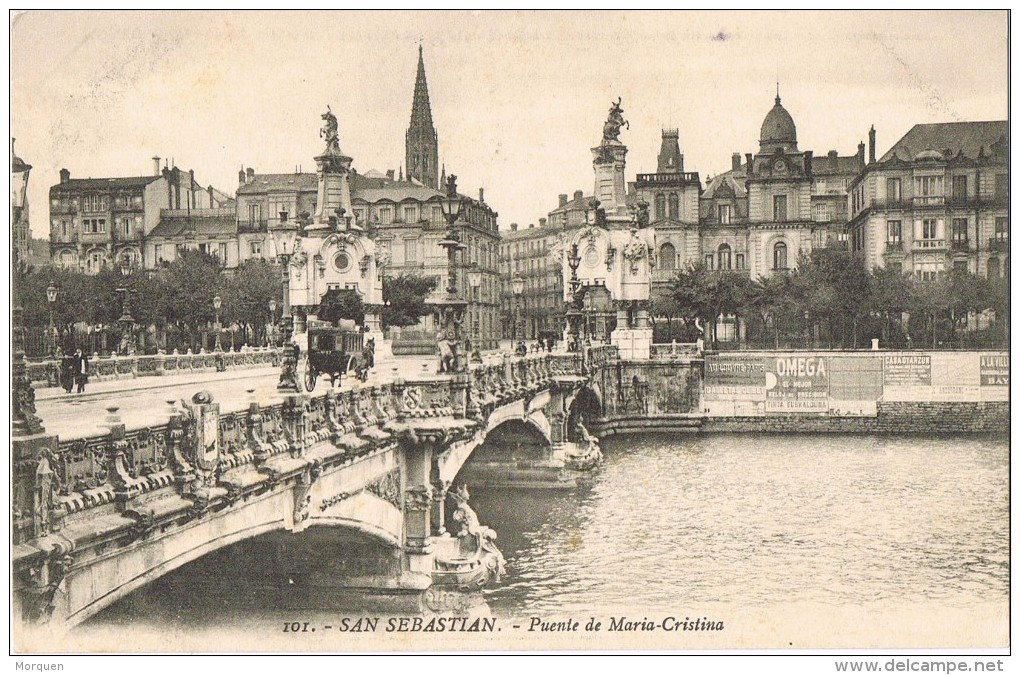 15395. Postal SAN SEBASTIAN. Puente Maria Cristina - Guipúzcoa (San Sebastián)