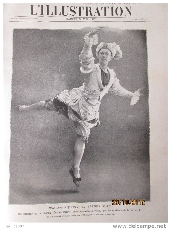 Danse Classique Ballet Russe  Portrait De    WASLAW NIJINSKY Nijinski - Non Classés