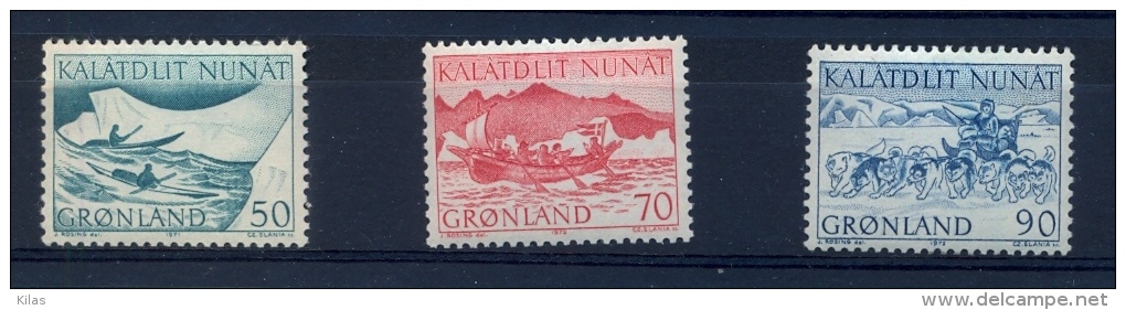 GREENLAND, Post With Kayak - Neufs