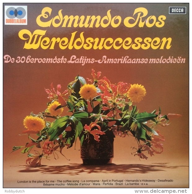 * 2LP *  EDMUNDO ROS - WERELDSUCCESSEN (Holland 1972 EX!!!) - Instrumentaal