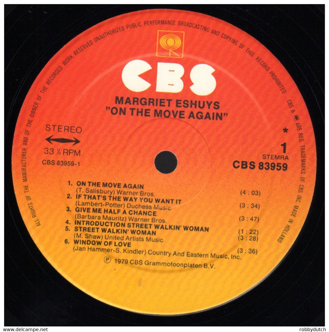 * LP *  MARGRIET ESHUIJS - ON THE MOVE AGAIN (Holland 1979) - Disco, Pop