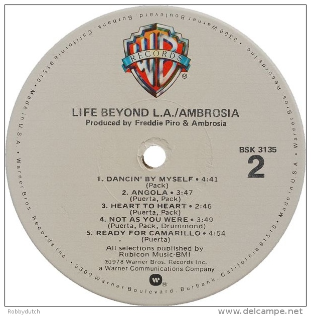 * LP *  AMBROSIA - LIFE BEYOND L.A. (USA 1978) - Rock