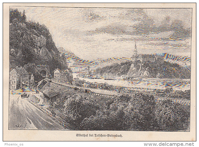 BOHMEN, BOHEMIA, CZECH - Praha, Eger, Cesky Krumlov, Ceske Budejovice ...,  Year 1898 - Atlas
