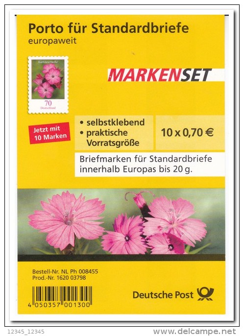 Duitsland 2010, Postfris MNH, Flowers - Andere & Zonder Classificatie