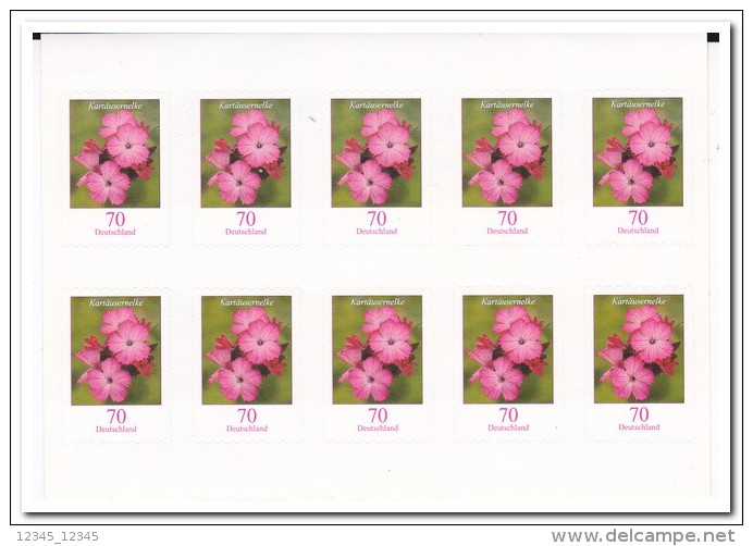 Duitsland 2010, Postfris MNH, Flowers - Andere & Zonder Classificatie