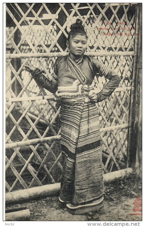 CPA (LAOS)    Femme  D Un Chef  Khasregion Des Hao Pan - Laos