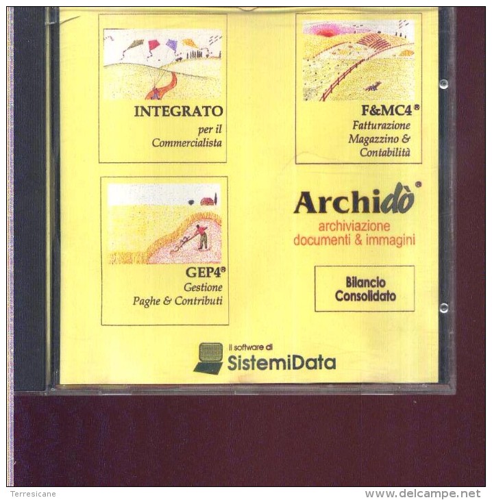 CD ARCHIDO ARCHIVIAZIONE DOCUMENTI E IMMAGINI SISTEMI DATA WIN 95 - CD