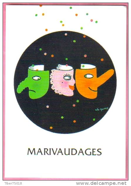 Carte Postale : Marivaudages - Illustration : Léo Kouper - Kouper