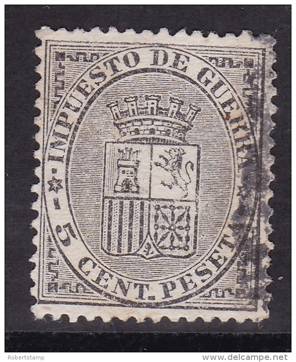 ESPAÑA 1874 - Escudo De España Sello Usado 5 C. Edifil Nº 141 - Oblitérés