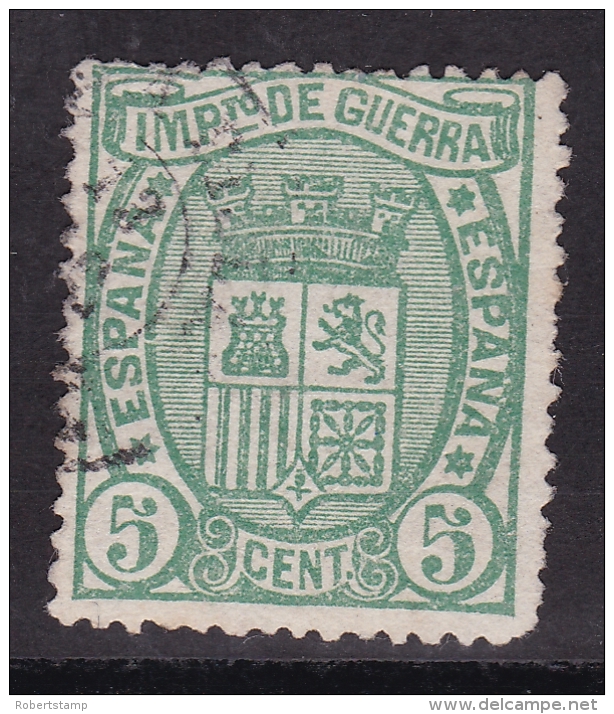 ESPAÑA 1875 - Escudo De España Sello Usado 5 C. Edifil Nº 154 - Oblitérés