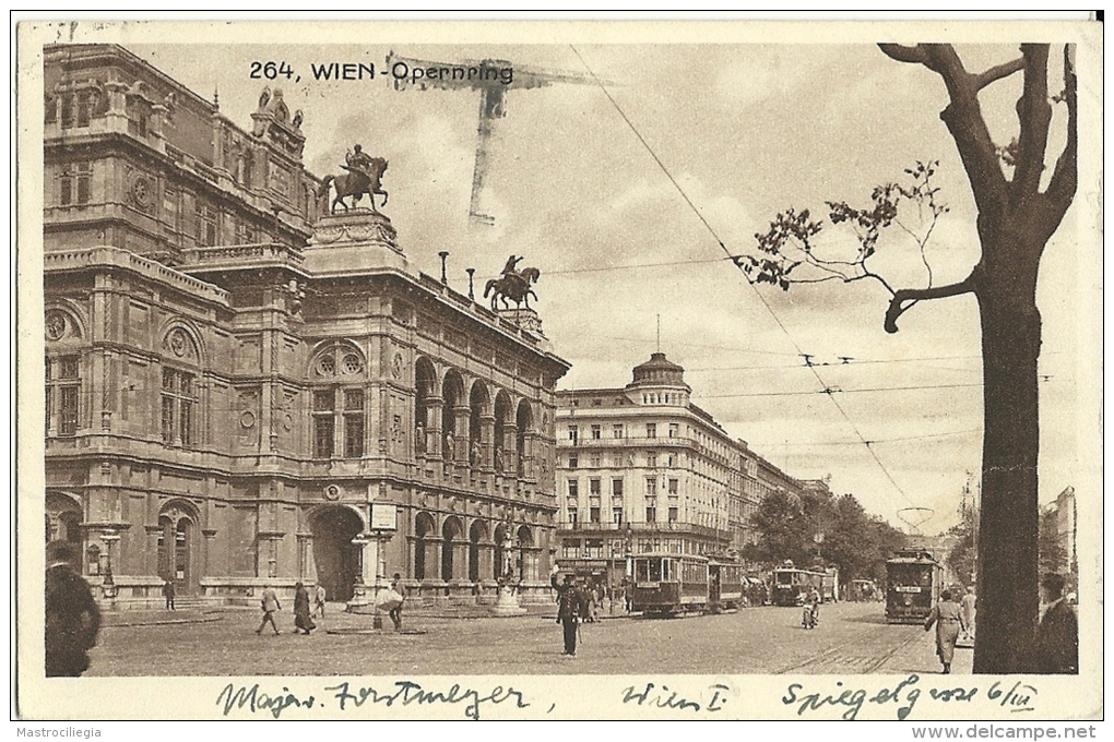 AUSTRIA  WIEN  Opernring  Tramway - Ringstrasse