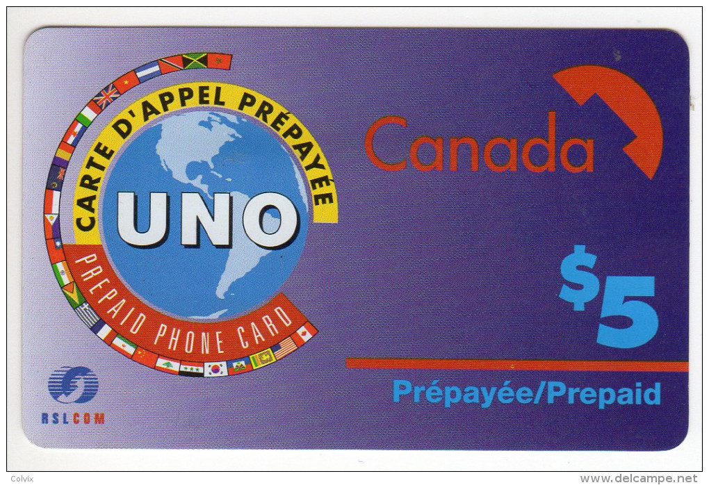 CANADA PREPAYEE UNO 5$ RSLCOM - Canada