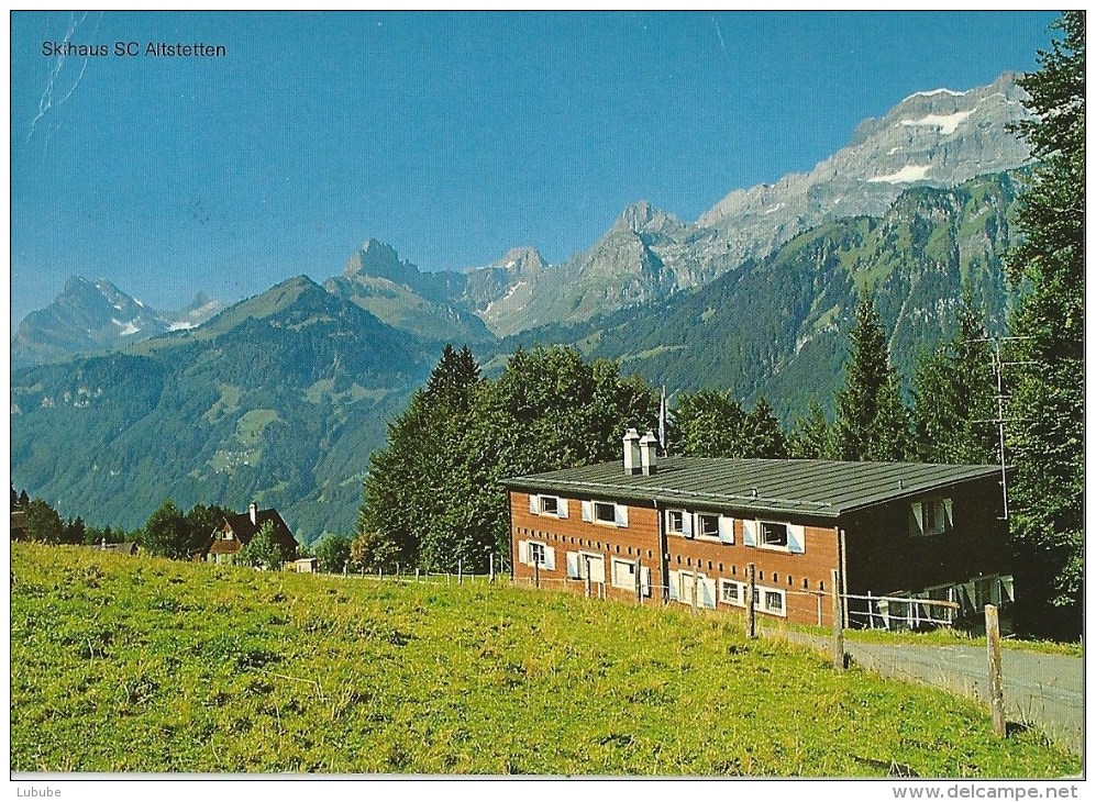 Haslen GL - Auenalp (Skihaus SC Altstetten)           1980 - Haslen