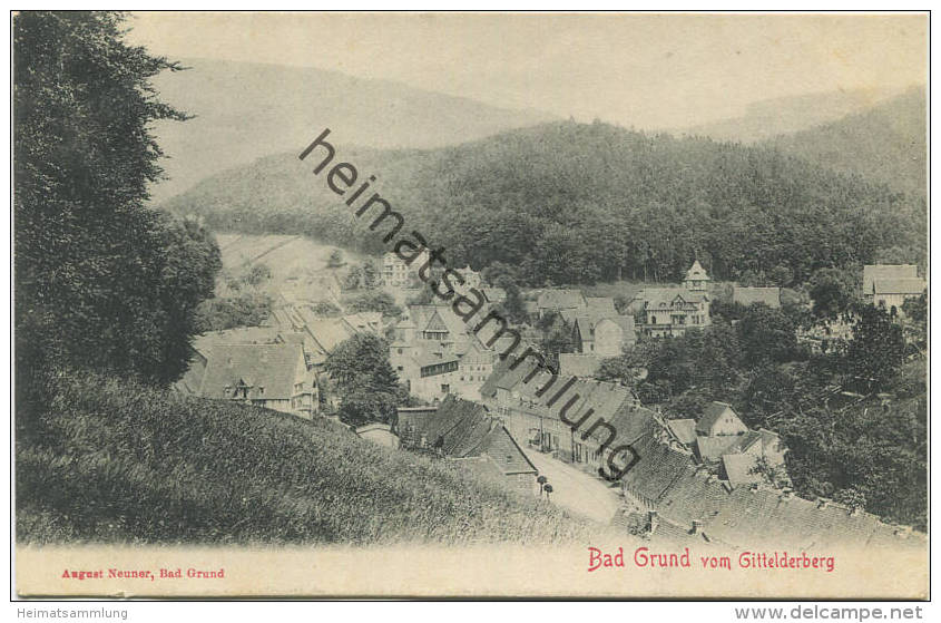 Bad Grund - Blick Vom Gittelderberg - Verlag August Neuner Bad Grund - Bad Grund