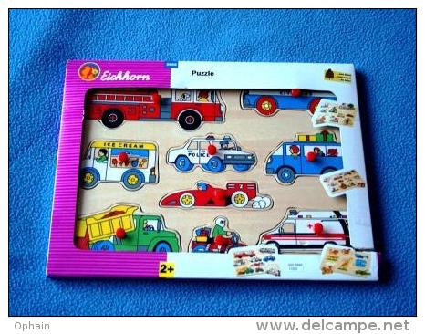 Puzzle En Bois 'Transport' - Neuf - 9 Pièces - Puzzles