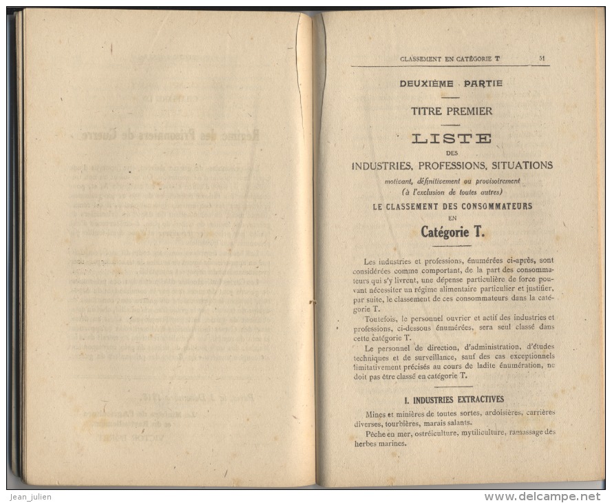 CARTE D´ALIMENTATION - TICKETS RATIONNEMENT - MILITARIA  - Instruction Générale - Guerre 1914 - War 1914-18