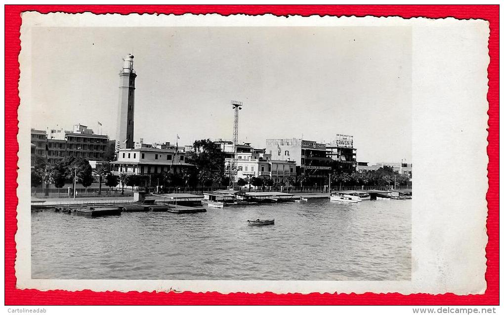 [DC4259] CARTOLINA - EGITTO - Port Saïd - Il Faro E Le Banchine - FOTOGRAFICA - PORTO - Non Viaggiata - Old Postcard - Port Said