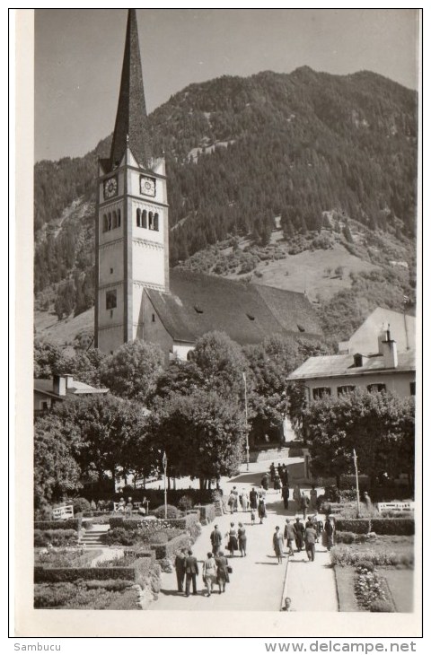 Bad Hofgastein - 870 M - Strassenansicht Mit Kirche 1949 - Bad Hofgastein