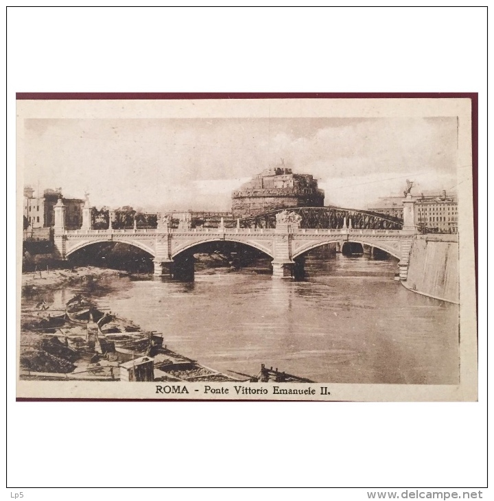 Roma  Ponte Vittorio Emanuele II   015 - Ponts