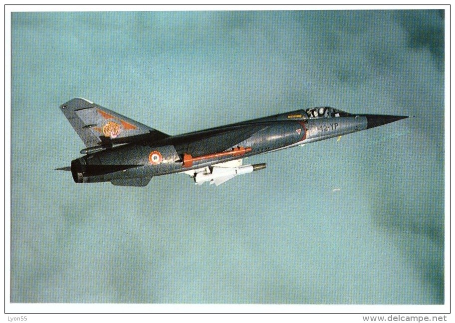 Mirage F1C Chasse  Avec Tampon Journée Portes Ouvertes BA Amberieu En Bugey 21 Juin 1987 - Autres & Non Classés