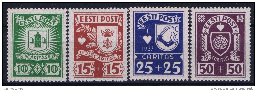 ESTLAND/ESTONIA: Mi Nr 127 - 130 MH/*, Avec  Charnière , Mit Falz, 1937 - Estland