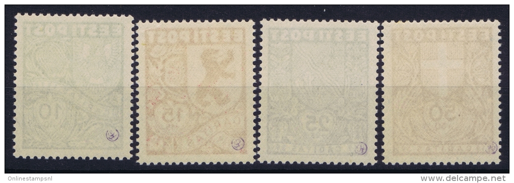 ESTLAND/ESTONIA: Mi Nr  142 - 145 MNH/** Sans Charnière  Postfrisch  Signed/ Signé/signiert - Estland