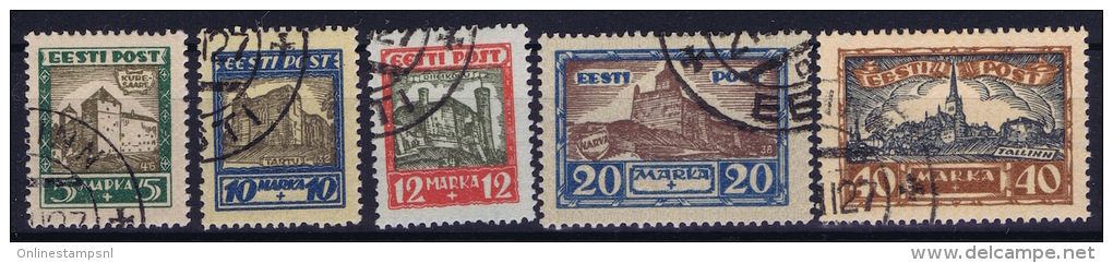 ESTLAND/ESTONIA: Mi Nr  63 -  67 Gestempelt/used 1927 - Estonia