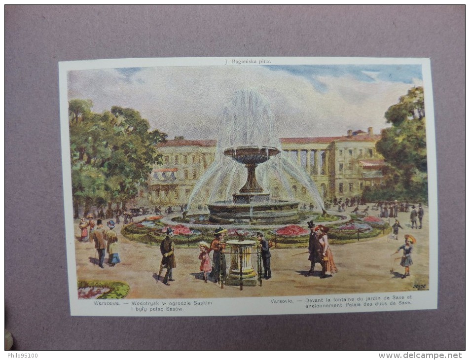 carnet / album  20  vues reproductions - WARSZAWA - ( Vasovie)