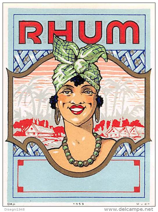 04318  "RHUM " ETICHETTA ORIGINALE - Rhum