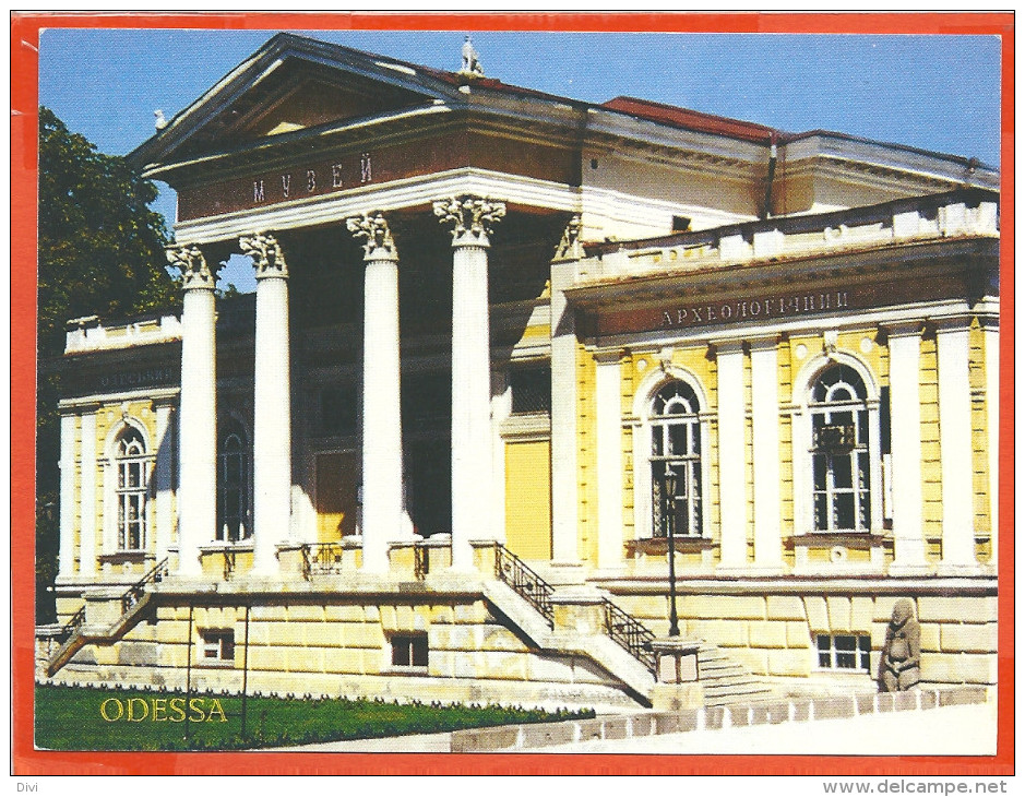RUSSIA 001,  * ODESSA  * THE ARCHEOLOGOCAL MUSEUM * SENT TO SWEDEN WITH STAMP * SEE SCANS - Russia