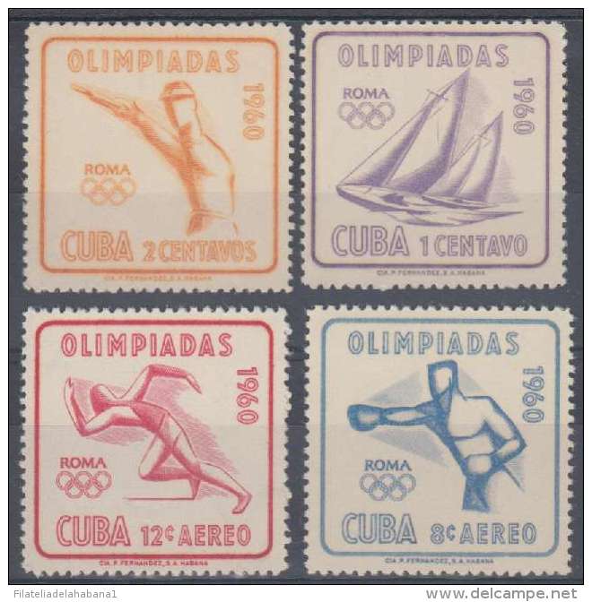 1960.11 CUBA 1960 MNH. OLIMPIADAS. JUEGOS OLIMPICOS. ROMA. ITALIA. OLYMPIC GAMES. ROME. ITALY. - Ongebruikt