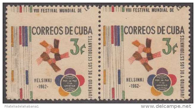 1962-6 CUBA 1962 MNH. FESTIVAL HELSINKI. FINLANDIA. FINLAND. - Neufs