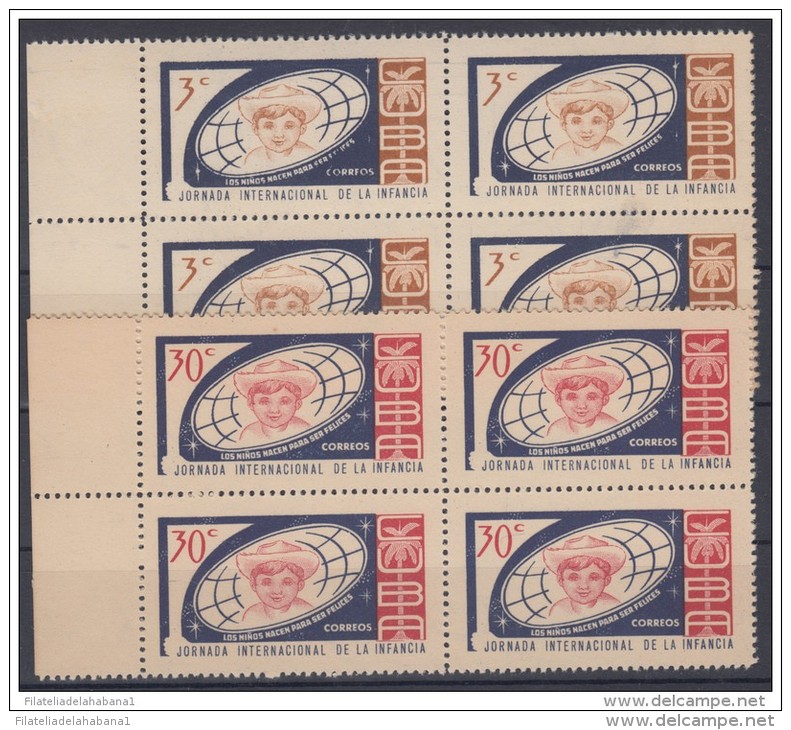 1963.7- * CUBA 1963. MNH. JORNADA DE LA INFANCIA. JOUNG CHILDREN. CHILDHOOD. BLOCK 4. - Unused Stamps