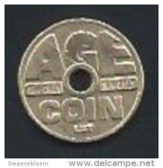 Jeton - AGE Coin.- LBT.- 16+ Only. 2 Scans - Casino