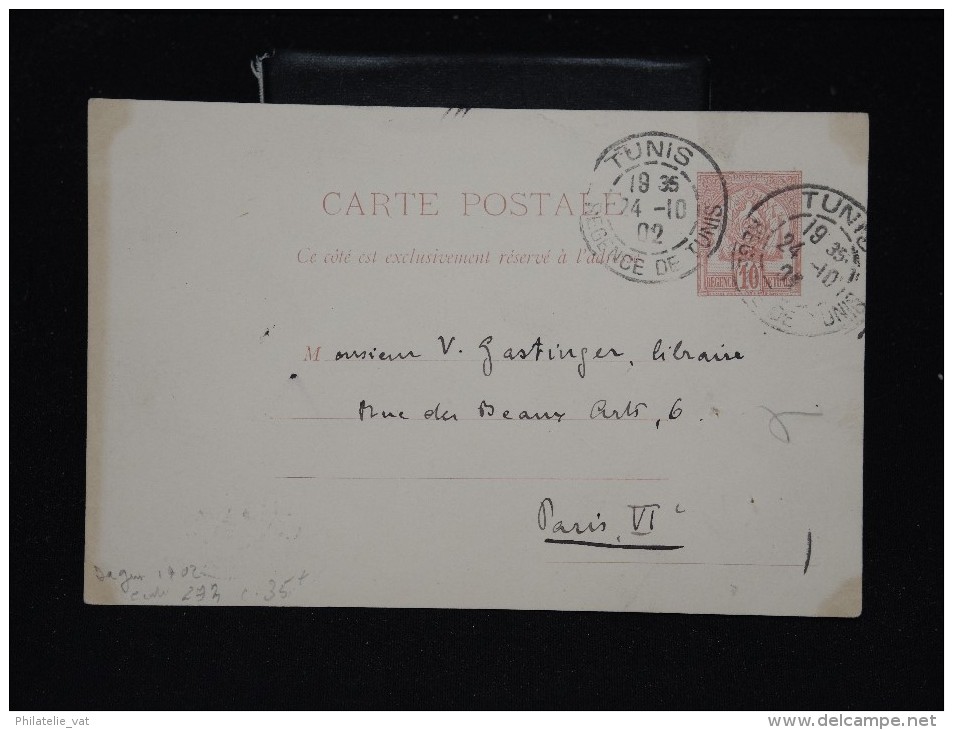 FRANCE - TUNISIE - Entier Postal De Tunis Pour Paris En 1902 - A Voir - Lot P11915 - Gebruikt