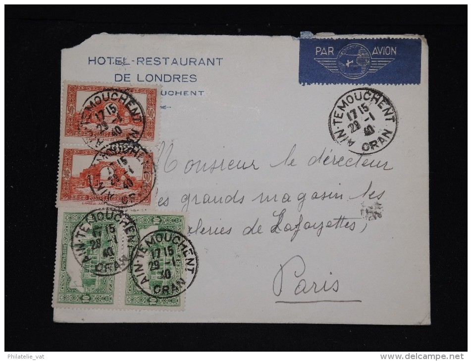 FRANCE - ALGERIE - Enveloppe Commerciale De Ain Mouchent Pour Paris En 1940 - A Voir - Lot P11920 - Lettres & Documents