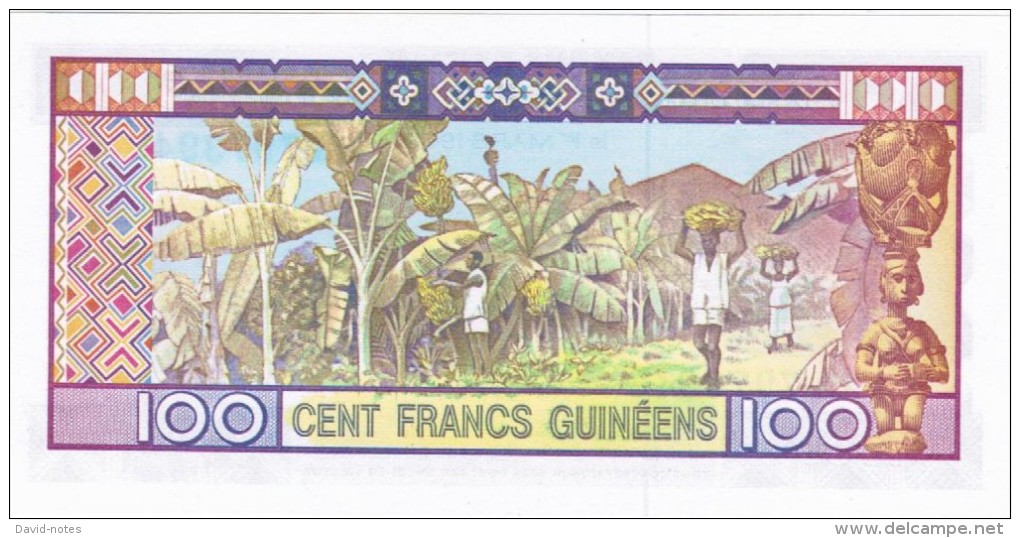 Guinea - Pick 30 - 100 Francs 1985 - Unc - Guinea