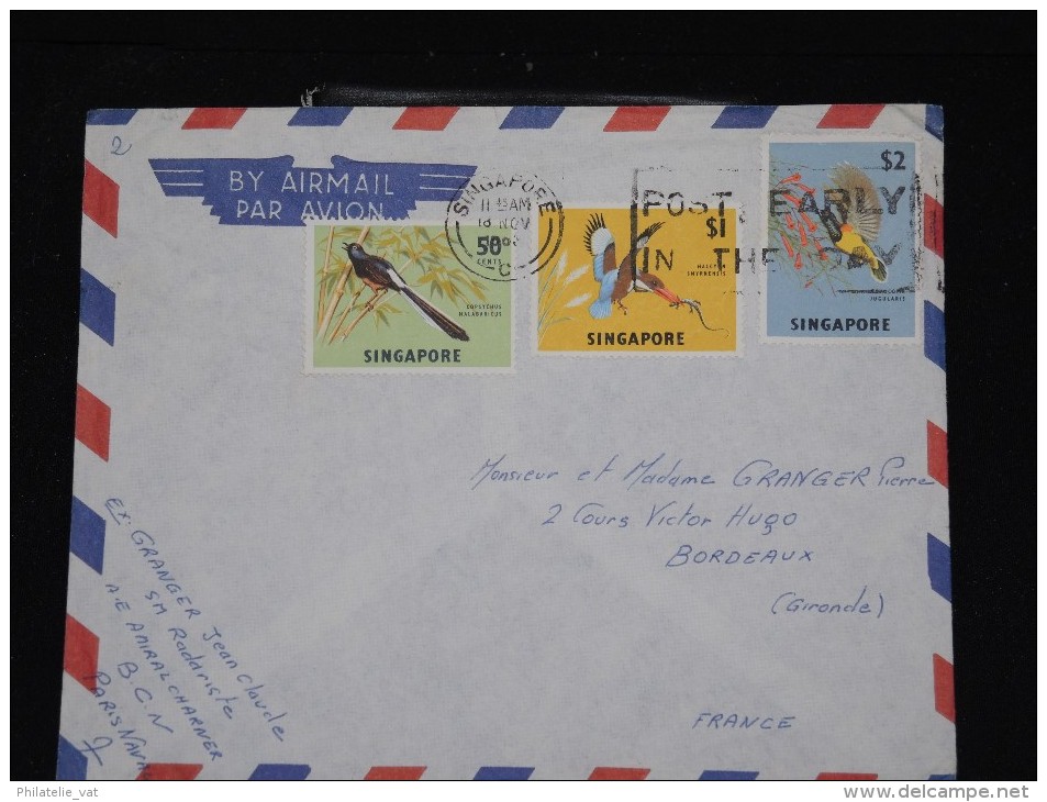 SINGAPOURE - Enveloppe Pour La France En 1964 - A Voir - Lot P11937 - Singapore (1959-...)