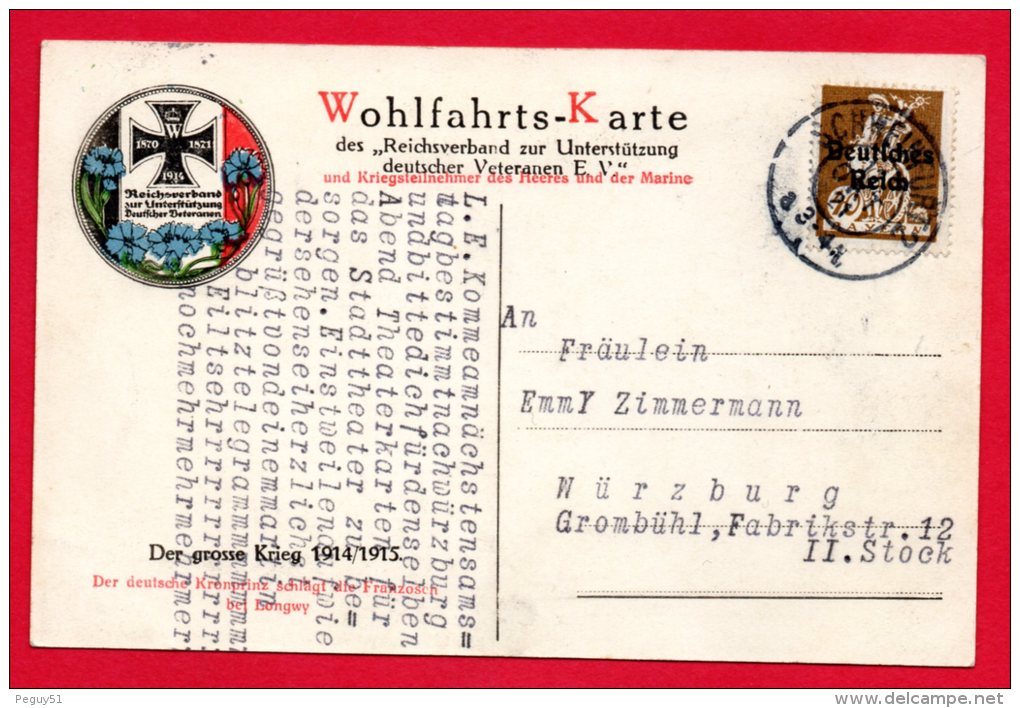 54.Bataille De Longwy. Wohlfahrts-Karte. Illustration Curt Schulz Steglitz. 1921 - Longwy