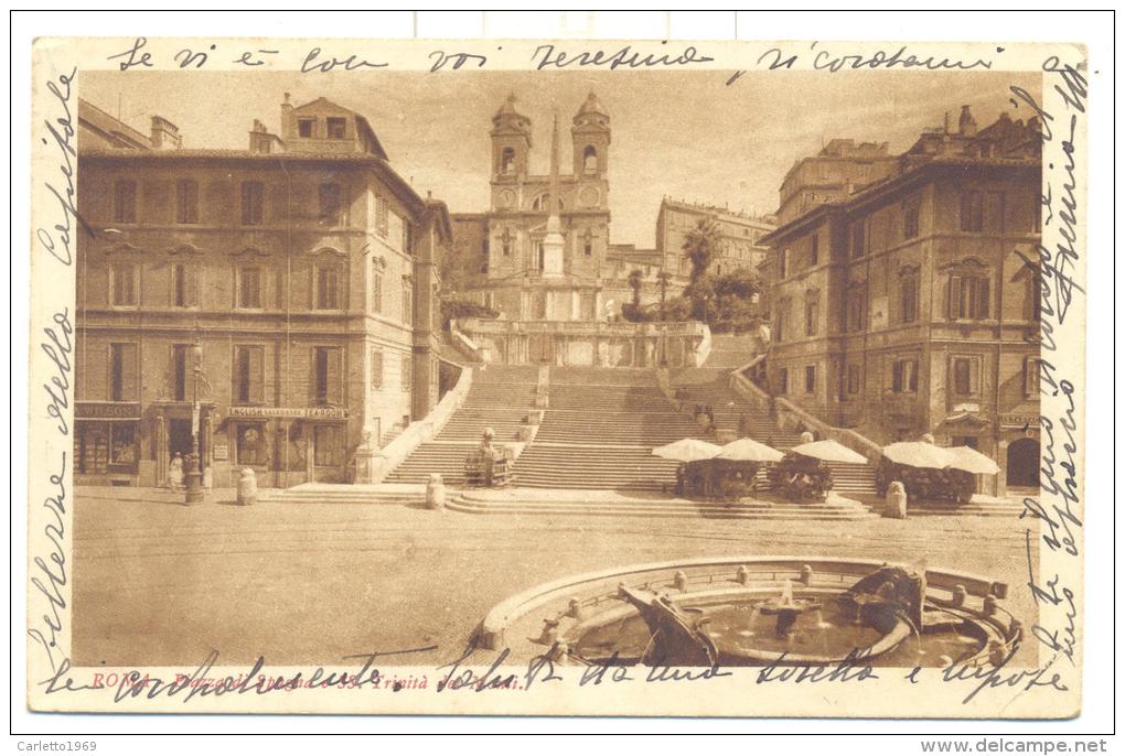 ROMA PIAZZALE SS. TRINITA 1934 VIAGGIATA - Altare Della Patria